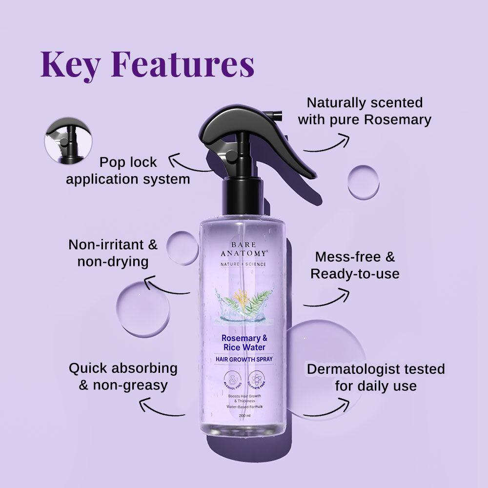 Rosemary & Rice Water Hair Growth Spray ( original product )