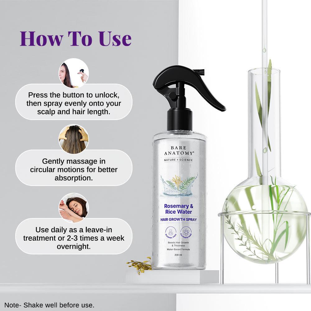 Rosemary & Rice Water Hair Growth Spray ( original product )
